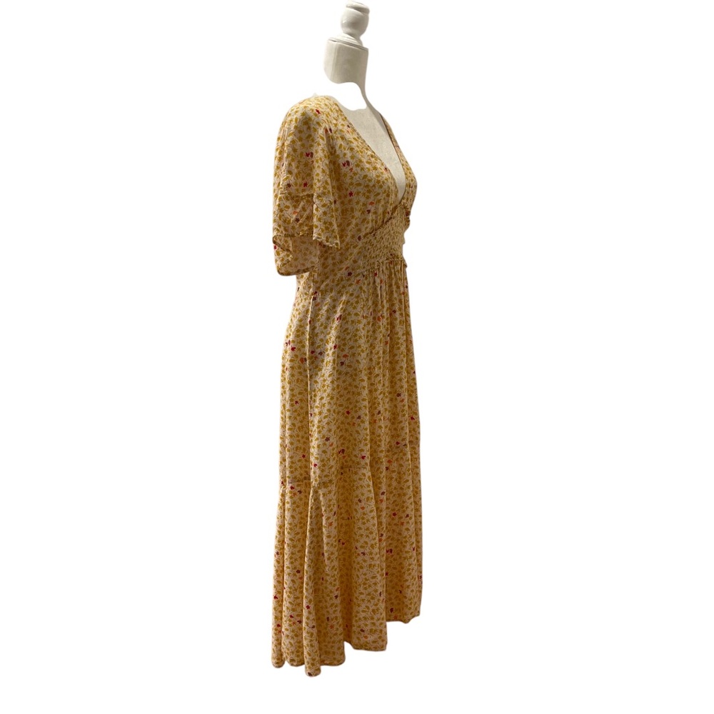 Free People In Full Bloom Midi Dress Size L - Picture 4 of 14